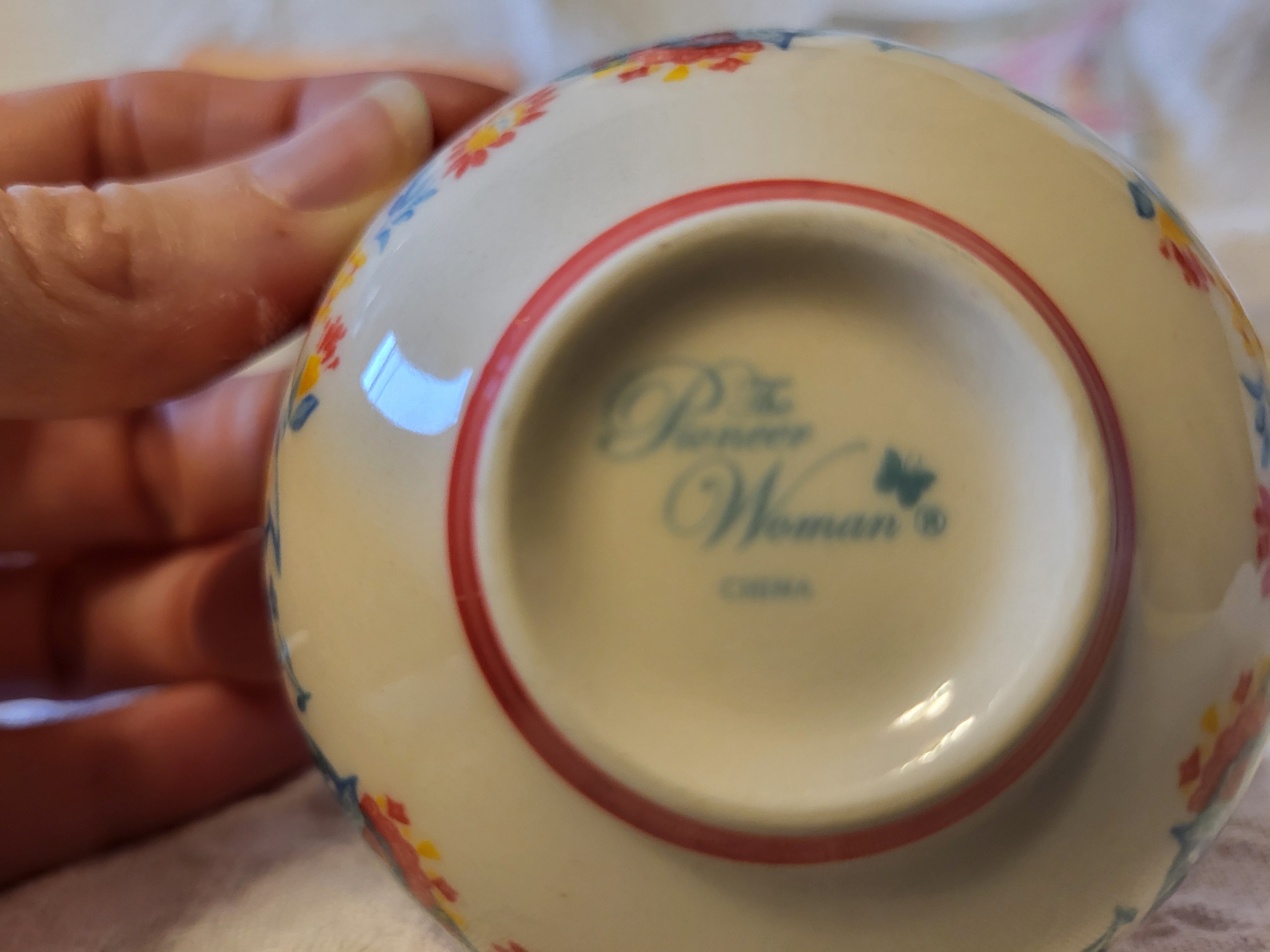 Mini Pioneer Woman Floral Bowl Candle – Rosehip & Jasmine (Bird Design)