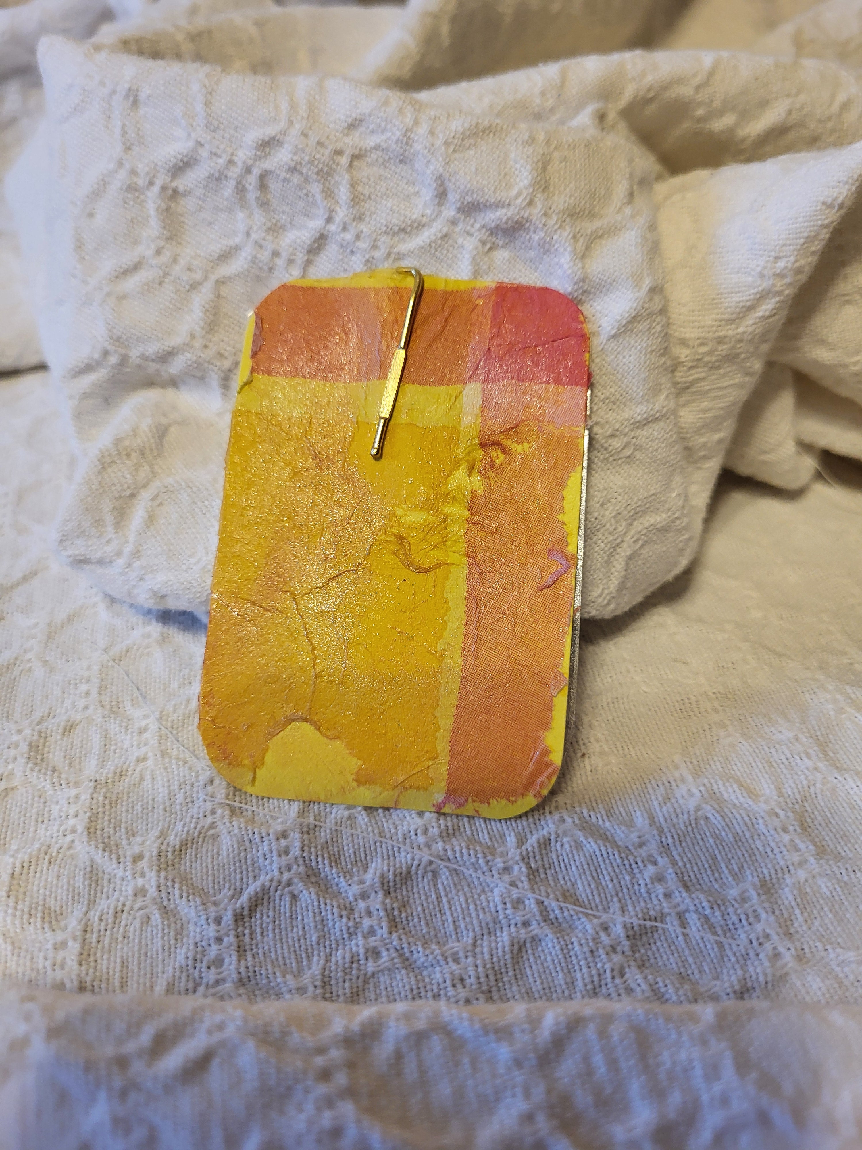 Daisy Watercolor Hidden Paperclip Bookmark – "He is Risen"