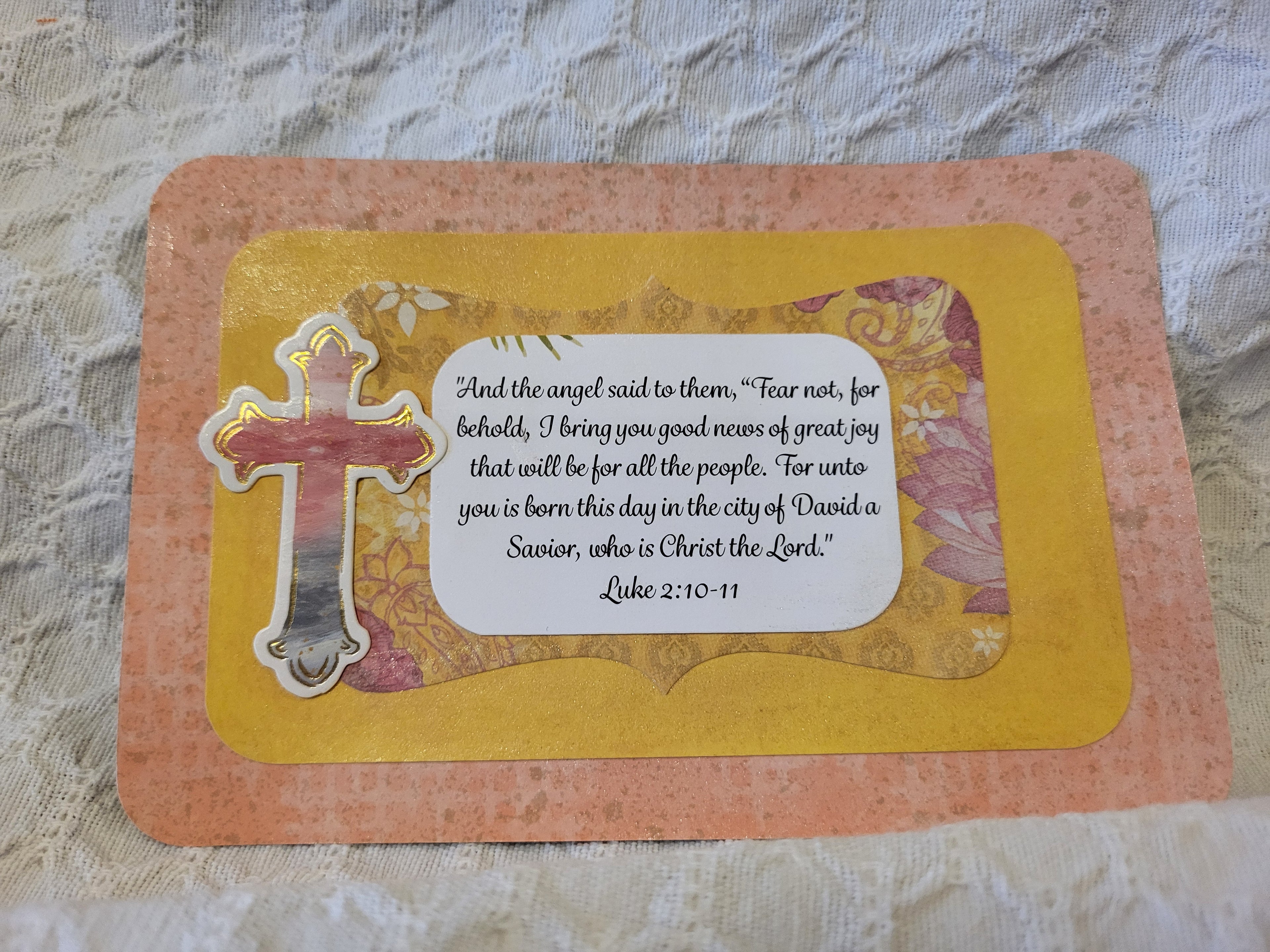 Prayer card- Luke 2 10-11