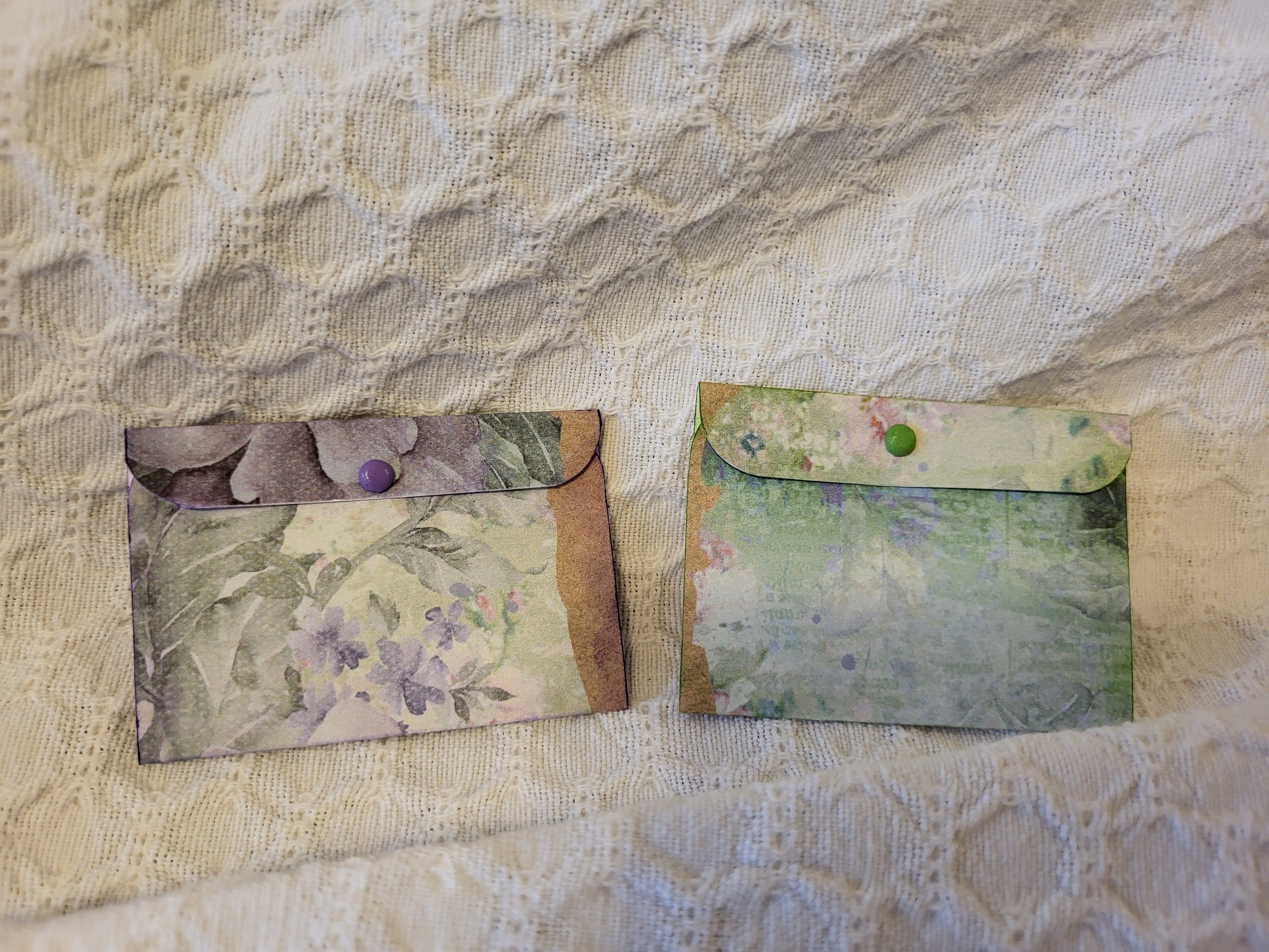 Floral Mini Paper Envelopes – Set of 2