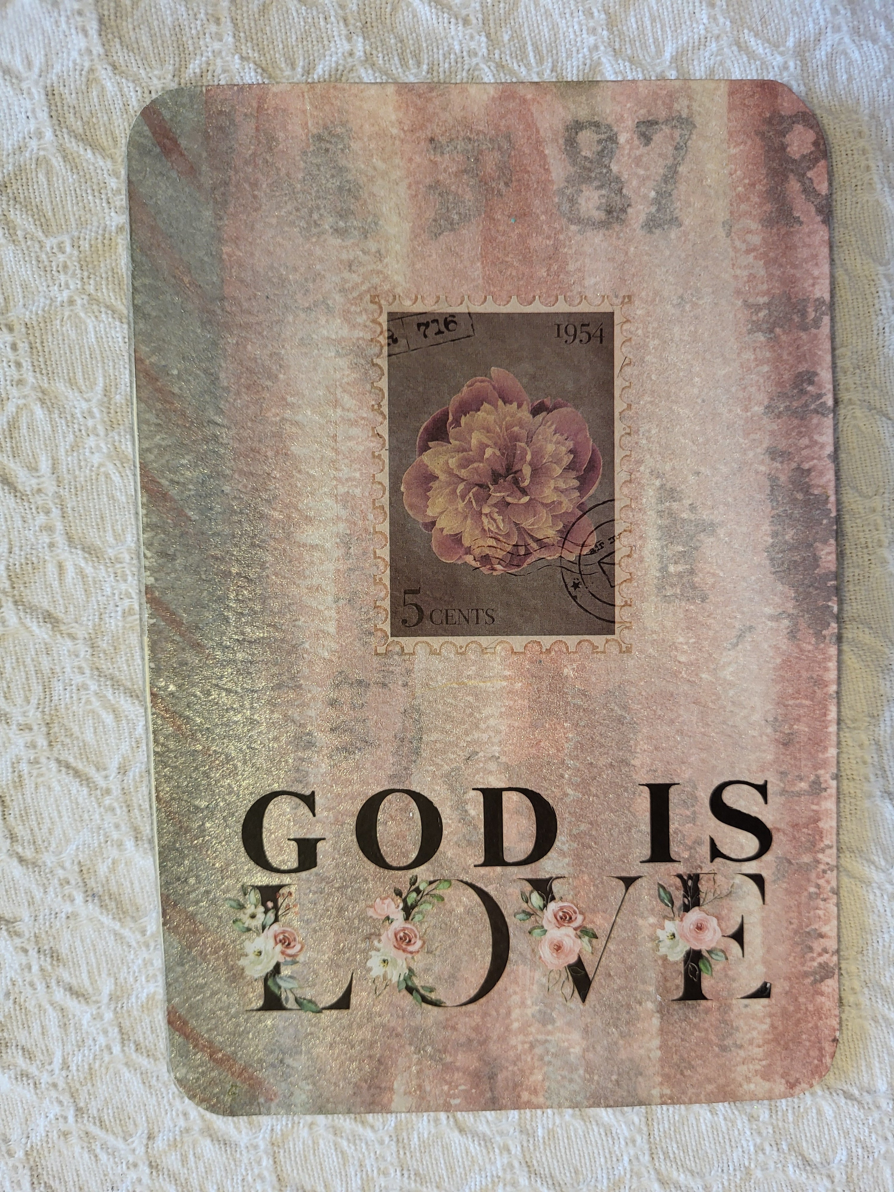 Watercolor and floral design-God is Love