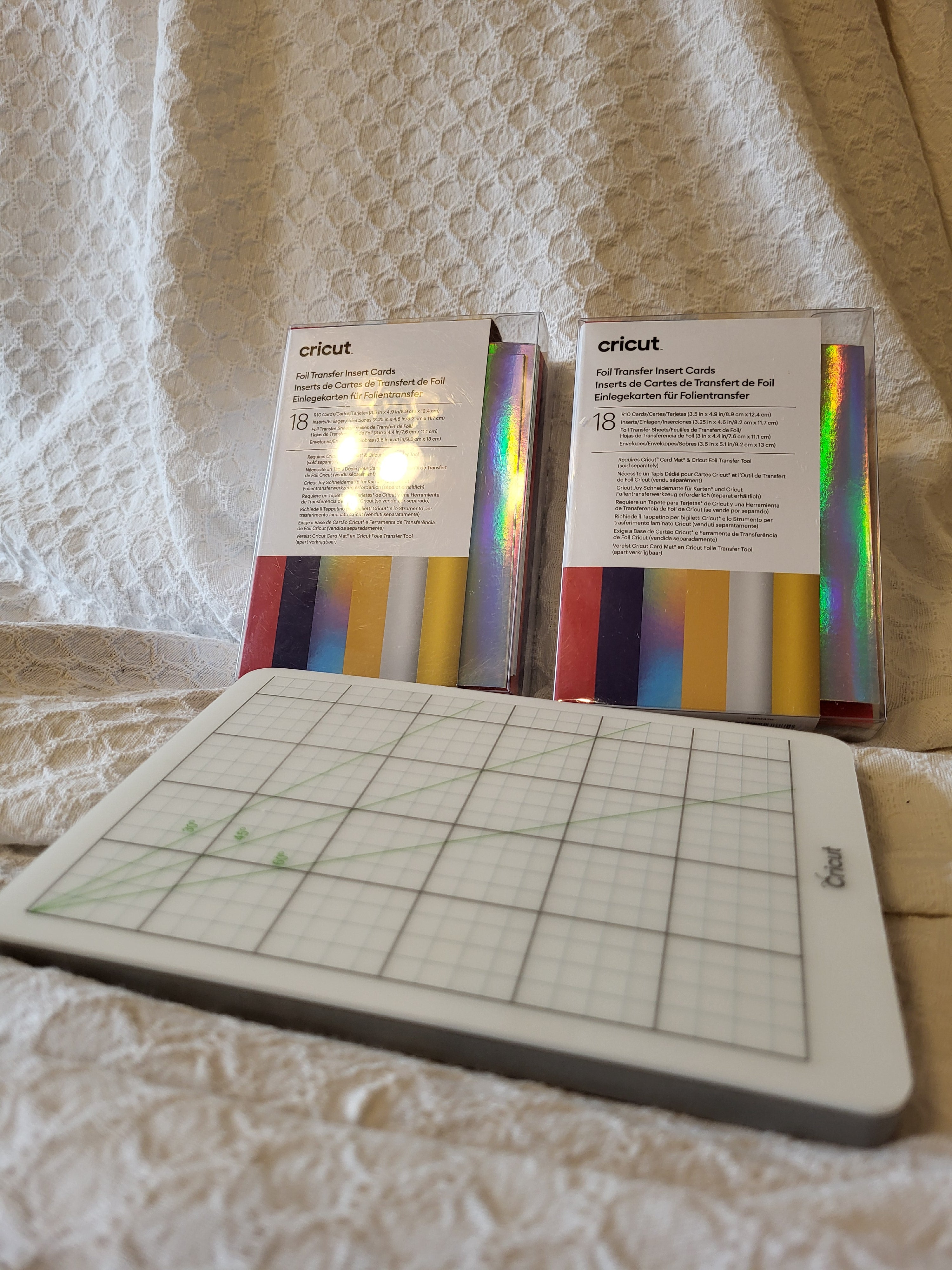 Cricket foil transfer insert cards-thrift item