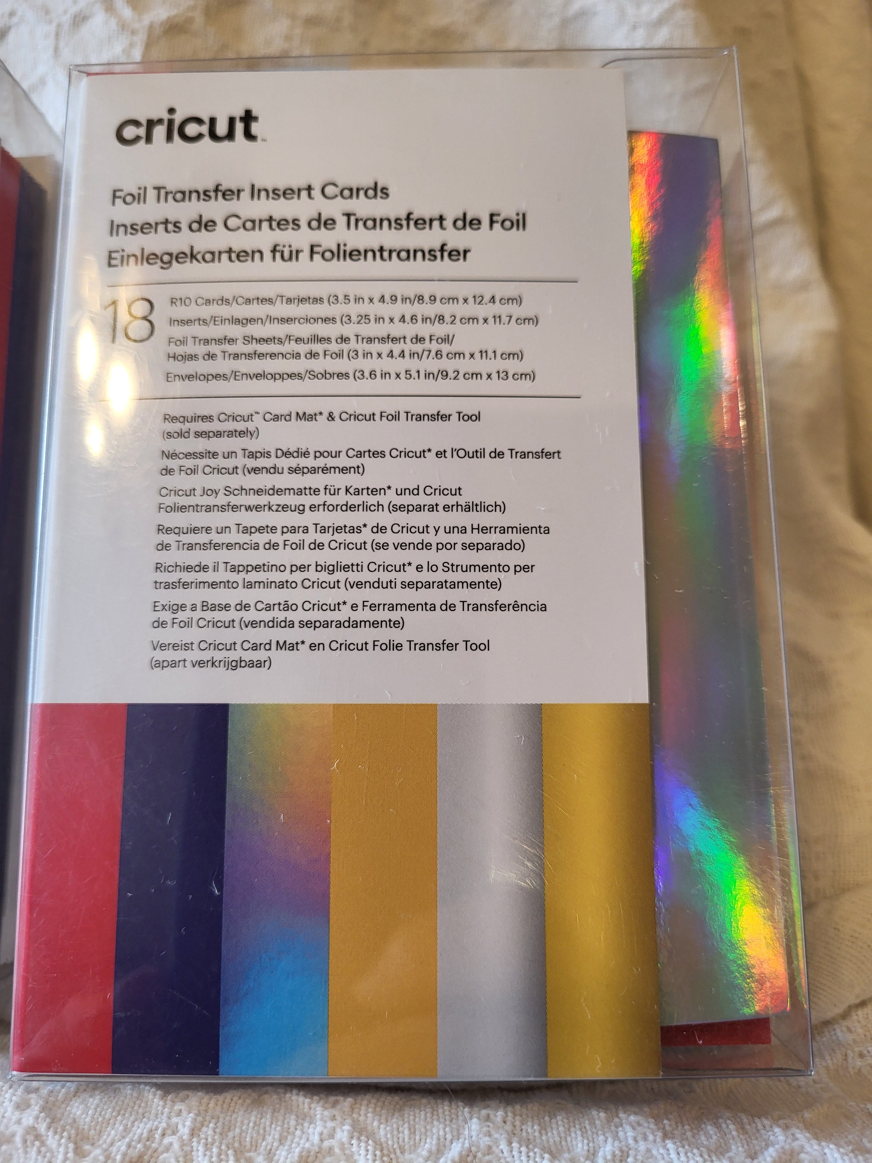 Cricket foil transfer insert cards-thrift item