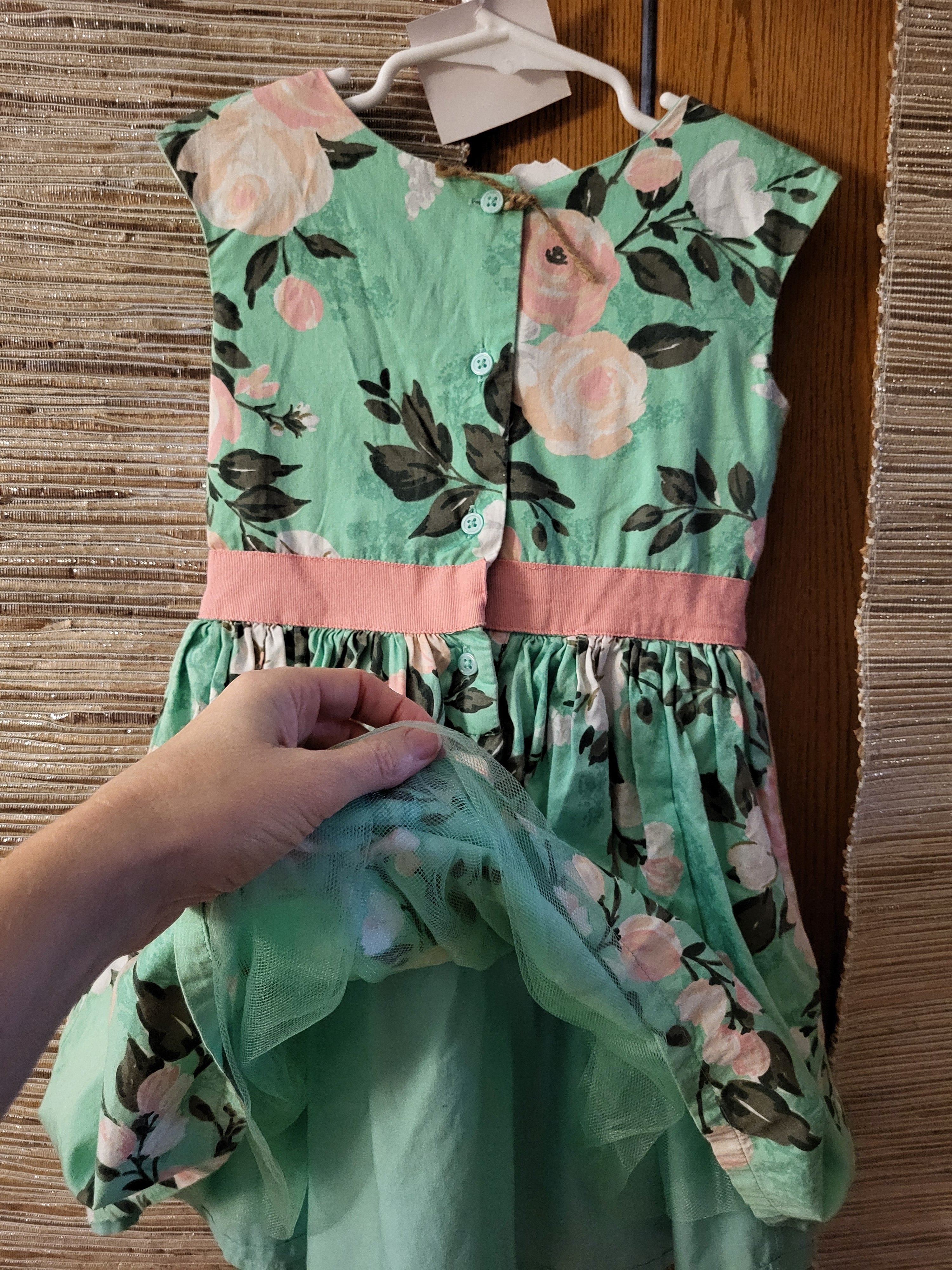 Carter's Green Floral Party Dress – Size 4T
