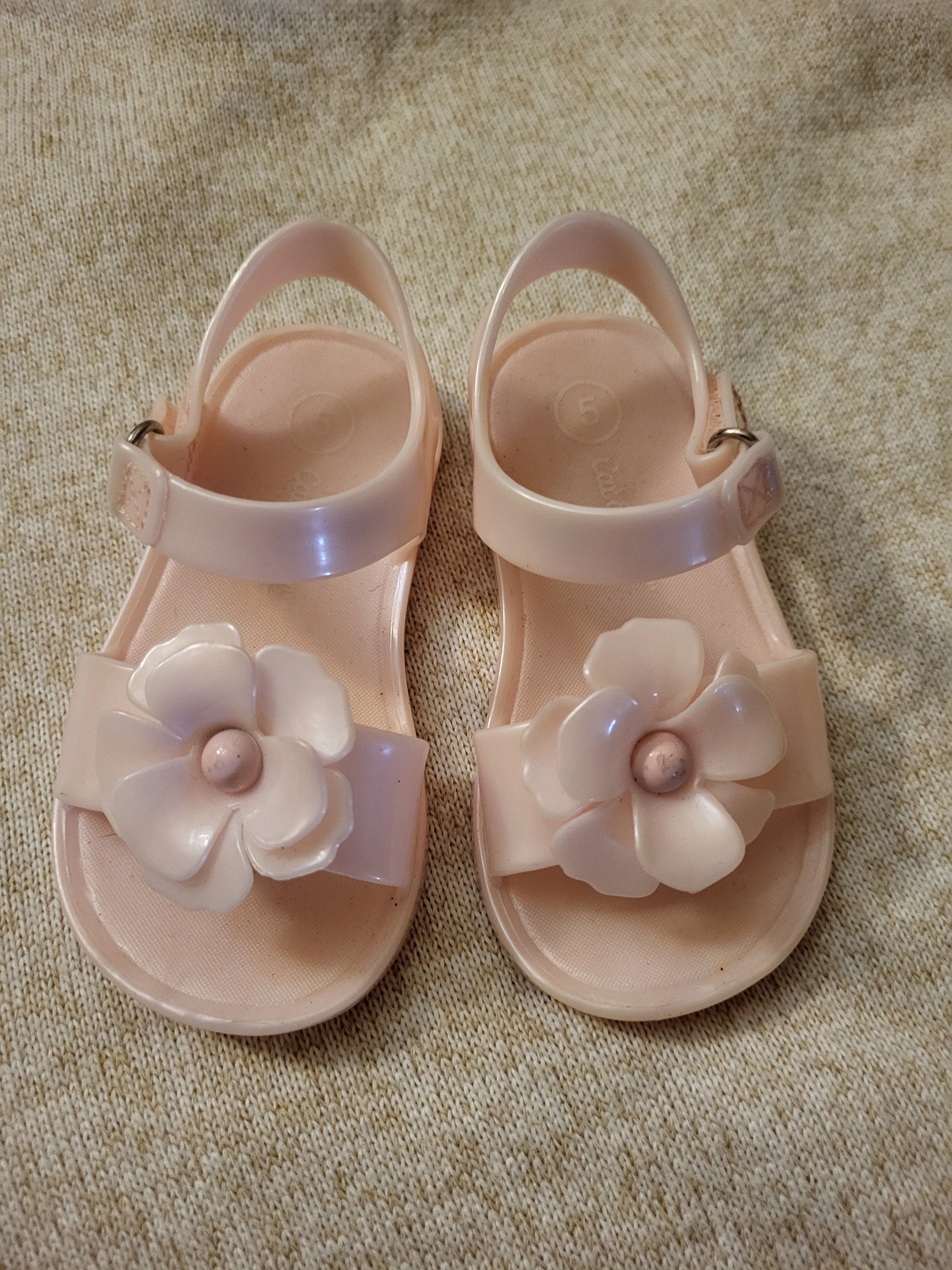 Cat & Jack Pink Jelly Sandals – Girls Size 5