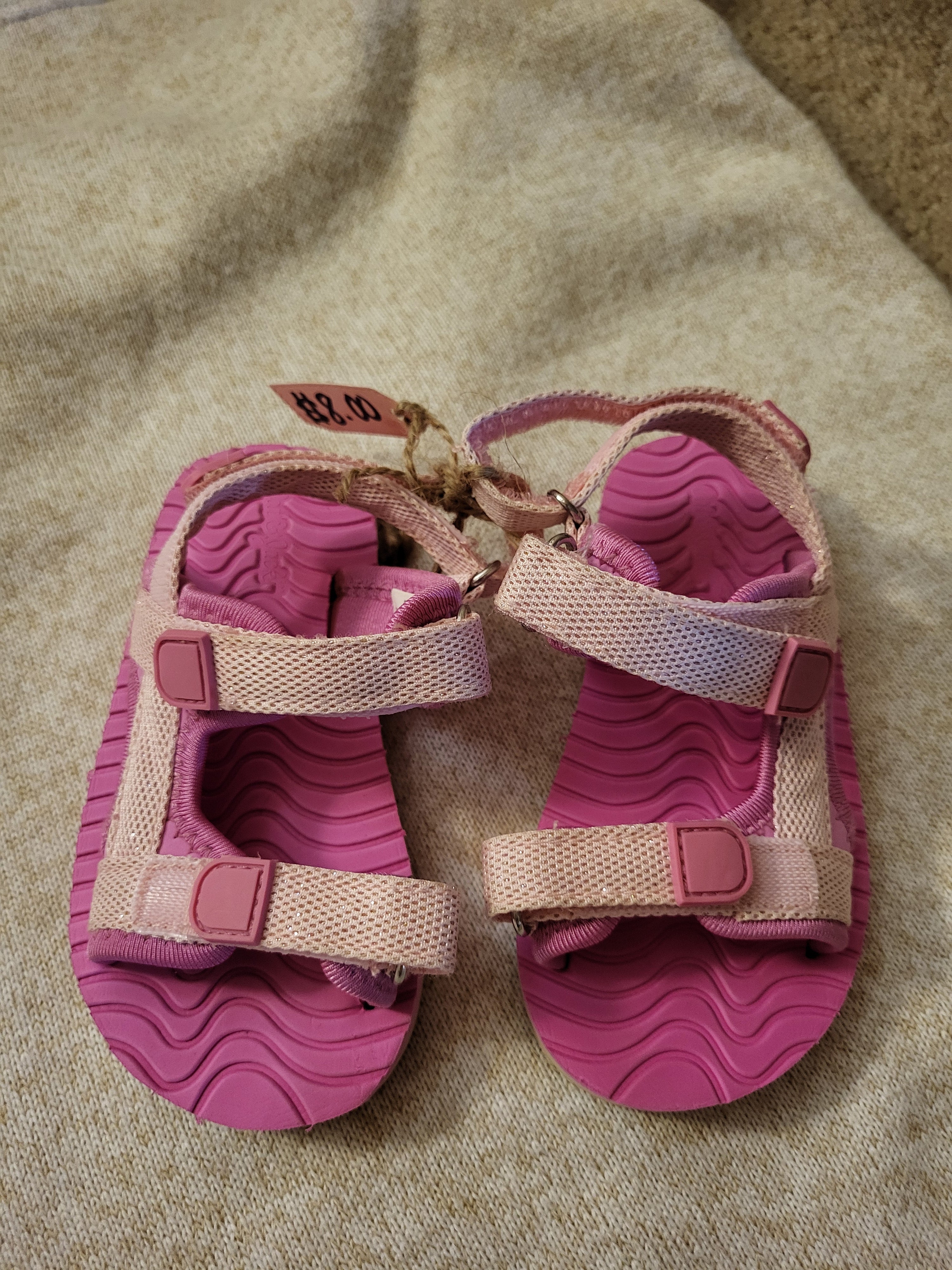 Cat & Jack Pink Sports Sandals – Girls Size 7
