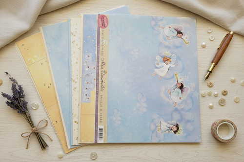 Angels & Stars Scrapbooking Paper