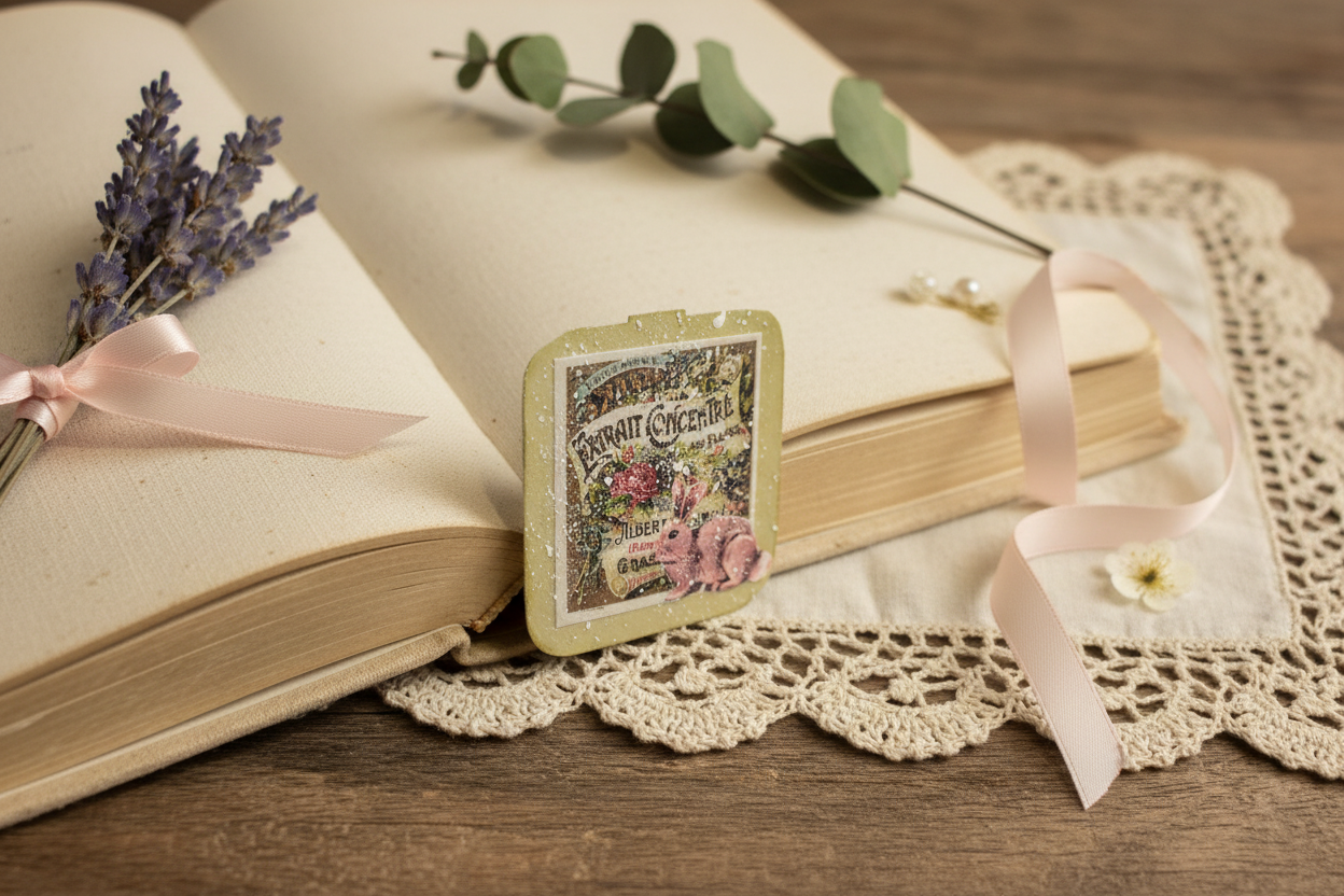 Bunny Bookmark Polished Product Photo - No Paperclip